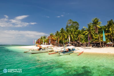 Boats in Honda Bay, Palawan