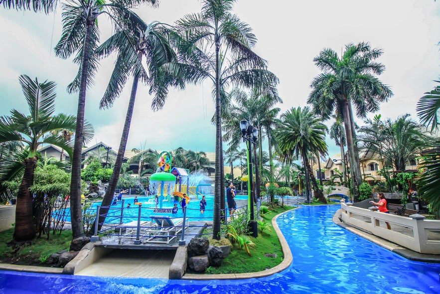 The lazy river in Water Camp Resort The lazy river in Water Camp Resort