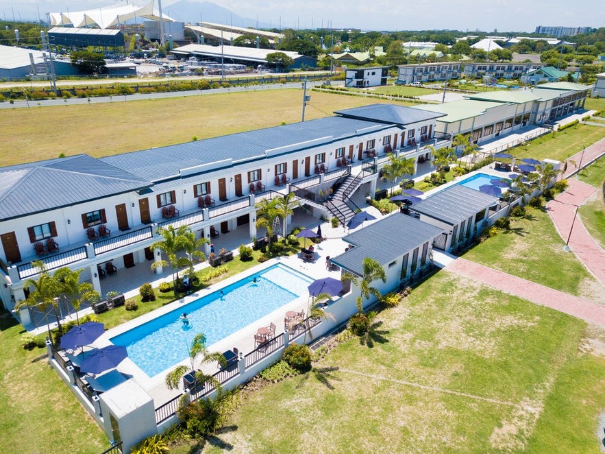 Aerial view of The Mansion Pampanga's poolside Aerial view of The Mansion Pampanga's poolside
