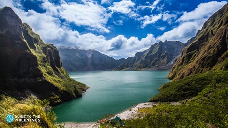 Scenic view of Mt. Pinatubo Crater Lake