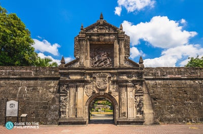 Facade of Fort Santiago inside Intramuros
