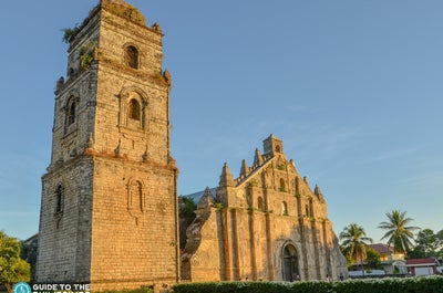 Sunset in Paoay Church in Laoag