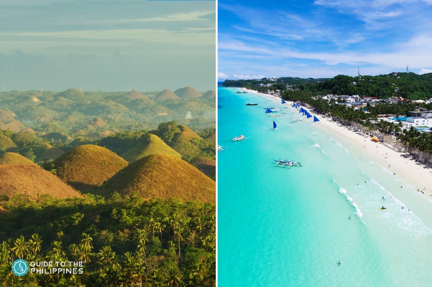 Chocolate Hills and White Beach Chocolate Hills and White Beach