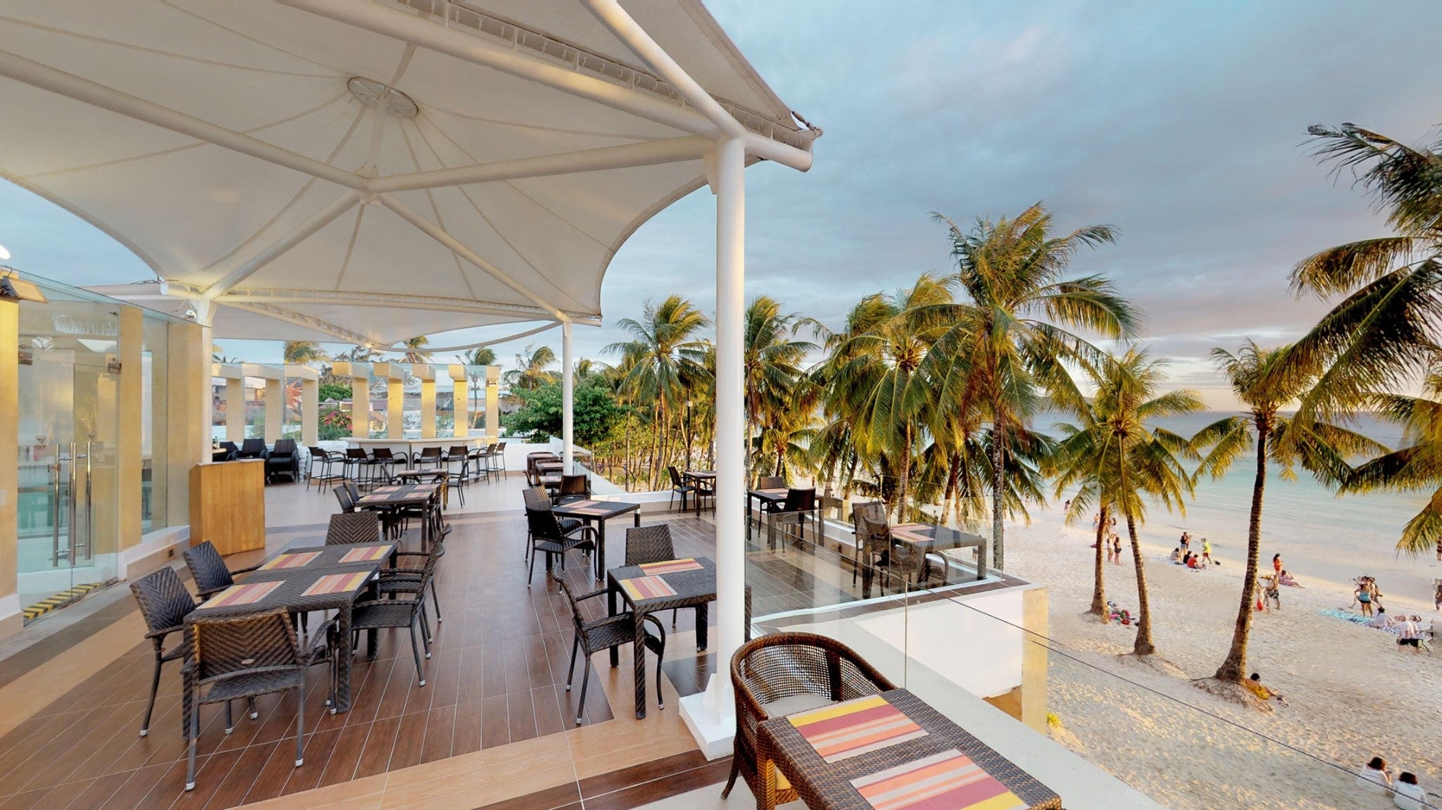 Outdoor dining area of The District Boracay