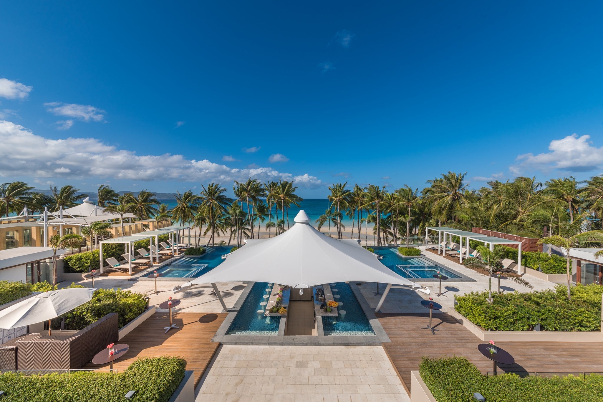 Poolside of Henann Crystal Sands Resort