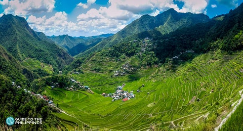 Scenic view of Batad  Rice Terraces in Banaue