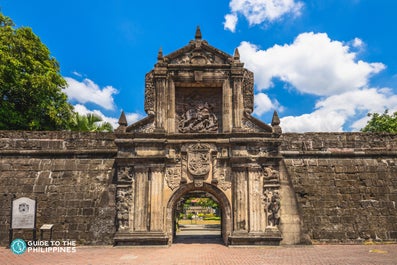 Facade of Fort Santiago in Intramuros