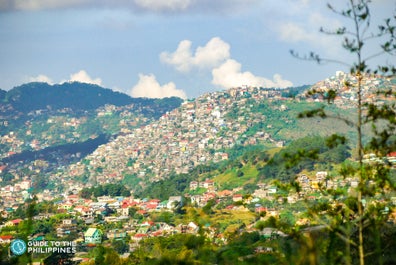 View of Baguio City houses from Mines View Park