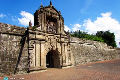 Facade of Fort Santiago in Manila