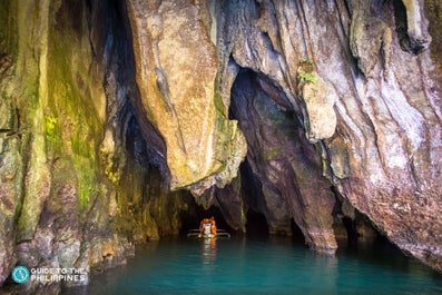 Rock formations in Puerto Princesa Underground River in Palawan