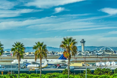 View of the airport from LAX