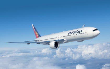 PAL flight from Los Angeles to Manila