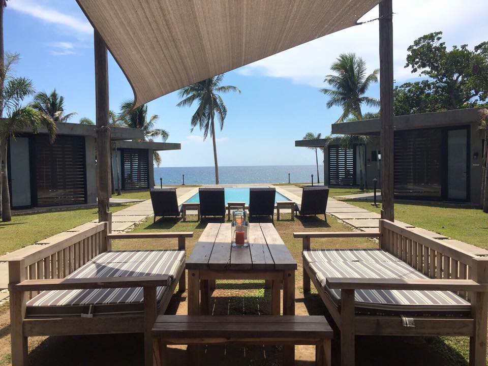 Lounge area at Veue Beach Cabins
