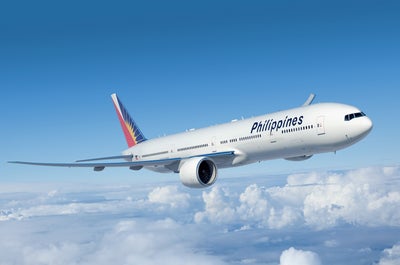 PAL flight from Los Angeles to Manila