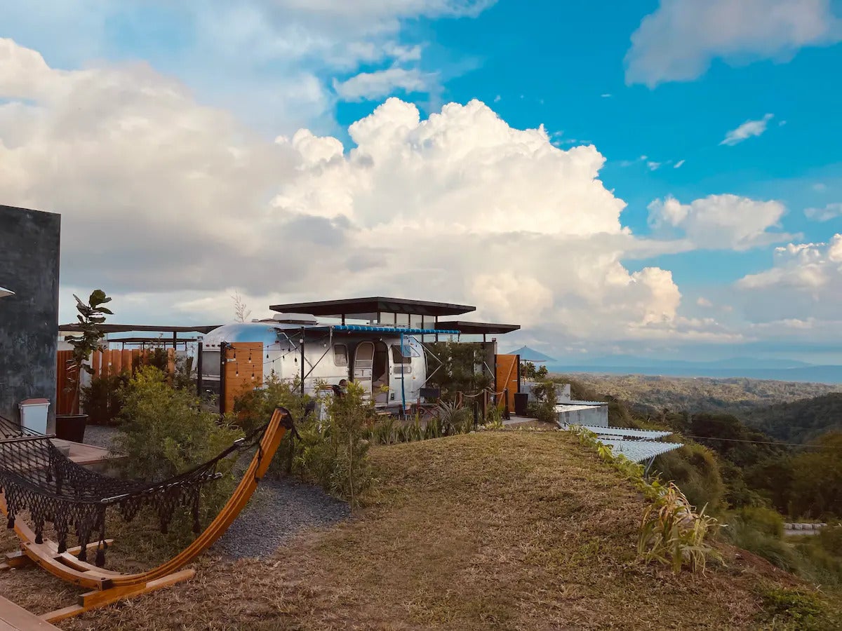 Exterior of The Airstream Airbnb