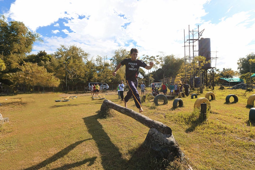 San Rafael River Adventure's obstacle course San Rafael River Adventure's obstacle course