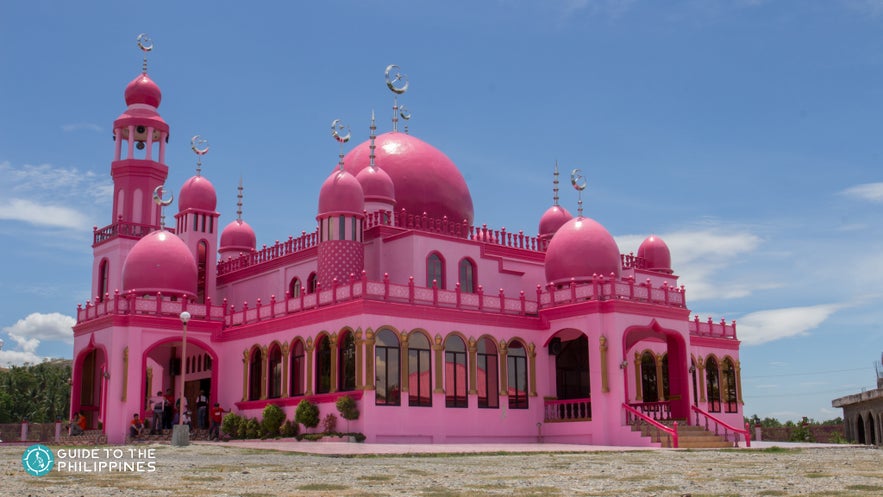 Exterior of Maguindanao's pink mosque Exterior of Maguindanao's pink mosque