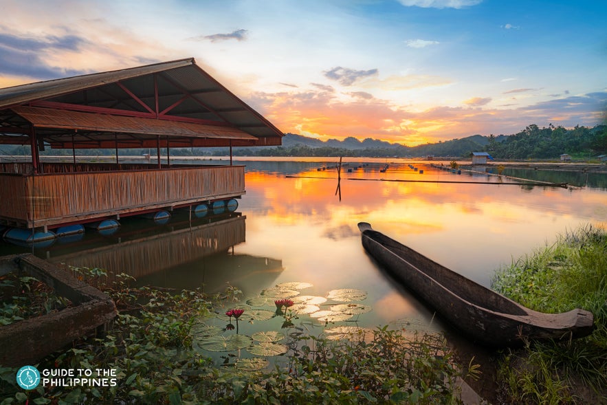 A boat in Lake Sebu A boat in Lake Sebu