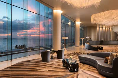 Reception area of Conrad Manila