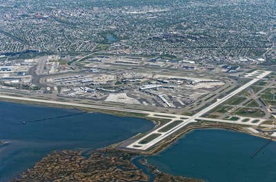 Aerial view of JFK Airport in New York