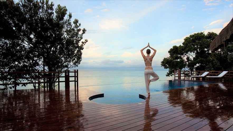 Poolside of Eskaya Beach Resort and Spa Poolside of Eskaya Beach Resort and Spa