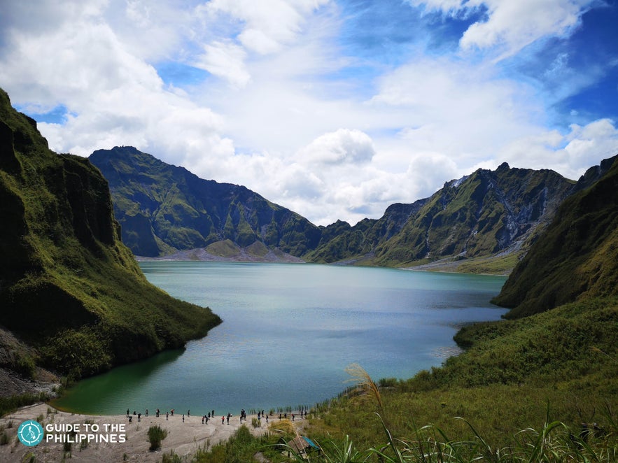 View of the Crater Lake of Mt. Pinatubo View of the Crater Lake of Mt. Pinatubo