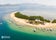 Aerial view of Starfish Island in Puerto Princesa Palawan