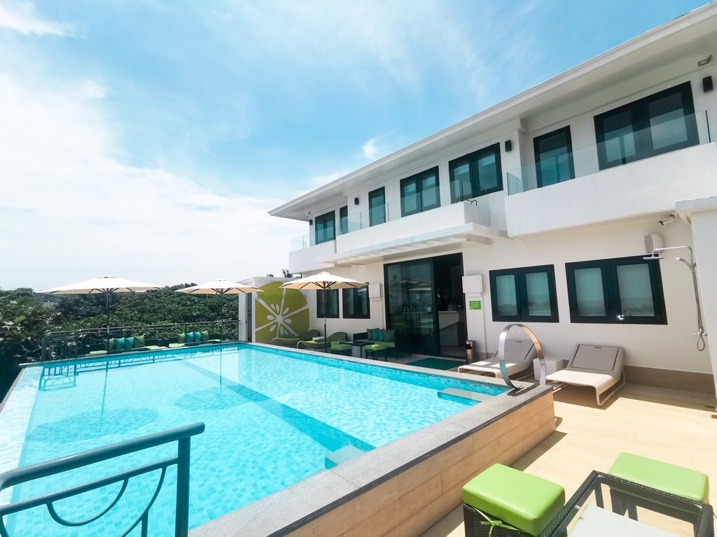 Pool view of LIME Hotel Boracay located at the Rooftop