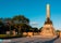 Sunset over Rizal Monument in Manila
