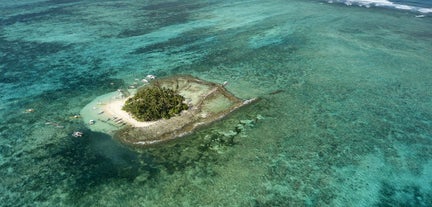 Aerial view of Guyam Island