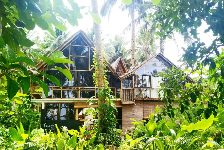 Exterior of Tarzan’s Treehouse in Siargao Exterior of Tarzan’s Treehouse in Siargao