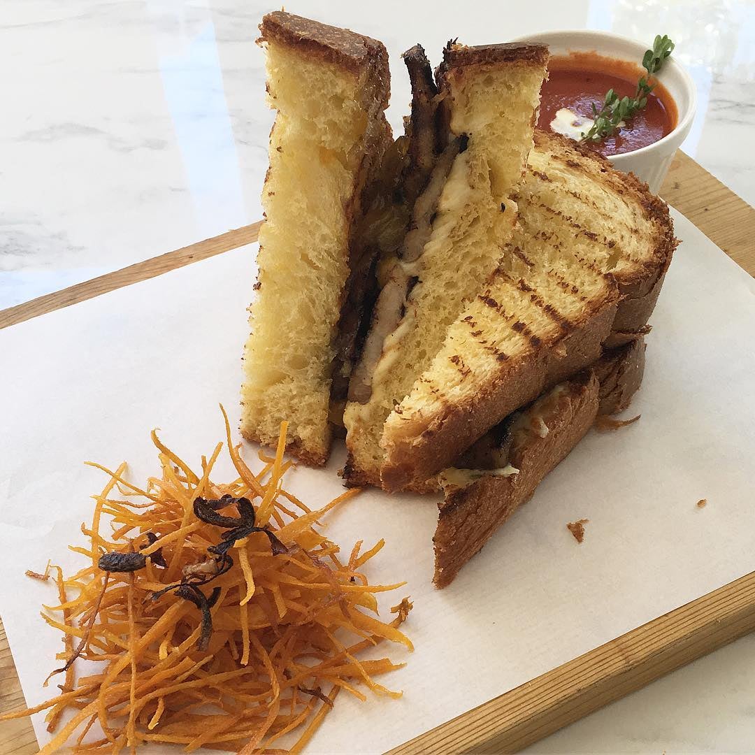 Sunny Side Cafe's bacon and mango sandwich