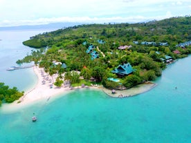 Aerial View of Badian Island Wellness Resort