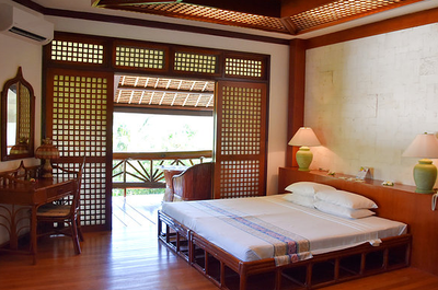 Interior of Junior Suite at Badian Island Wellness Resort
