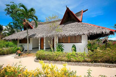 Facade of Junior Suite at Badian Island Wellness Resort