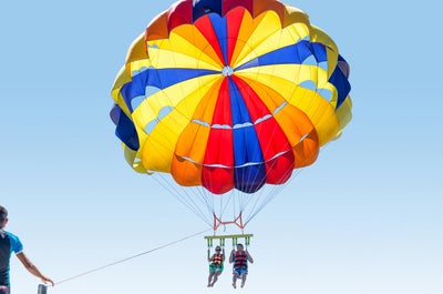 Double flyer parasailing in Boracay