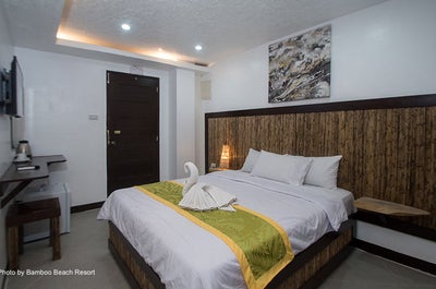 Check in at your room in Bamboo Beach Resort in Boracay