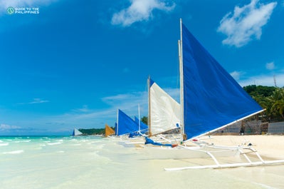 Paraw boat in Boracay