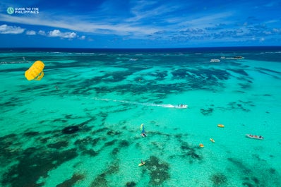 Various water activities in Boracay Island