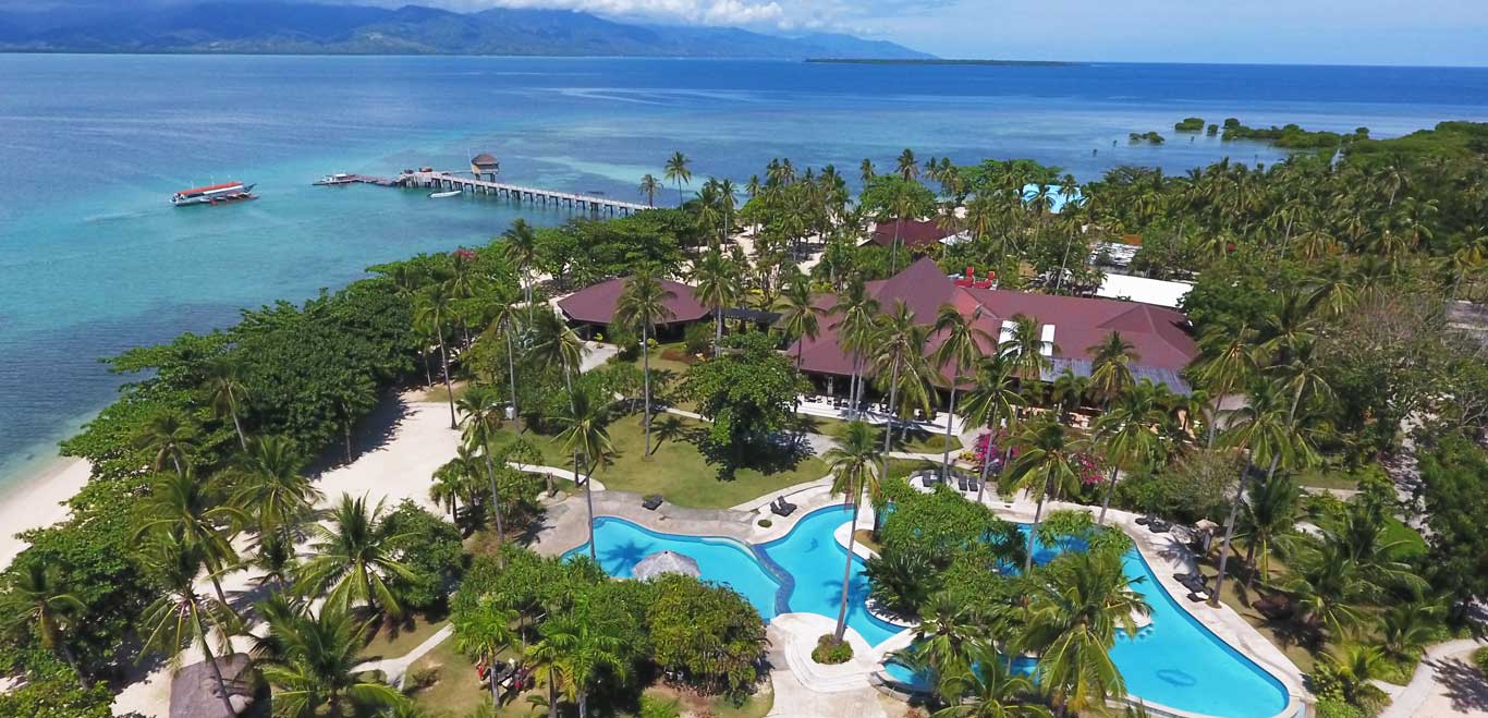 Aerial view of Dos Palmas Island Resort and Spa