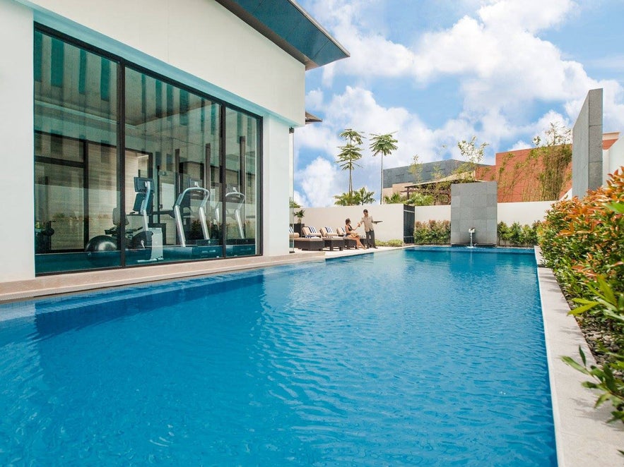 Seda Abreeza Davao's gym and pool Seda Abreeza Davao's gym and pool