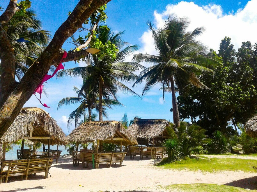 Pamana Beach Resort's beachside cottages Pamana Beach Resort's beachside cottages