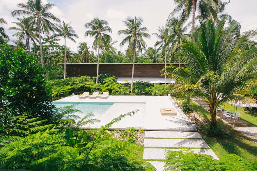 Siama Hotel's pool area Siama Hotel's pool area