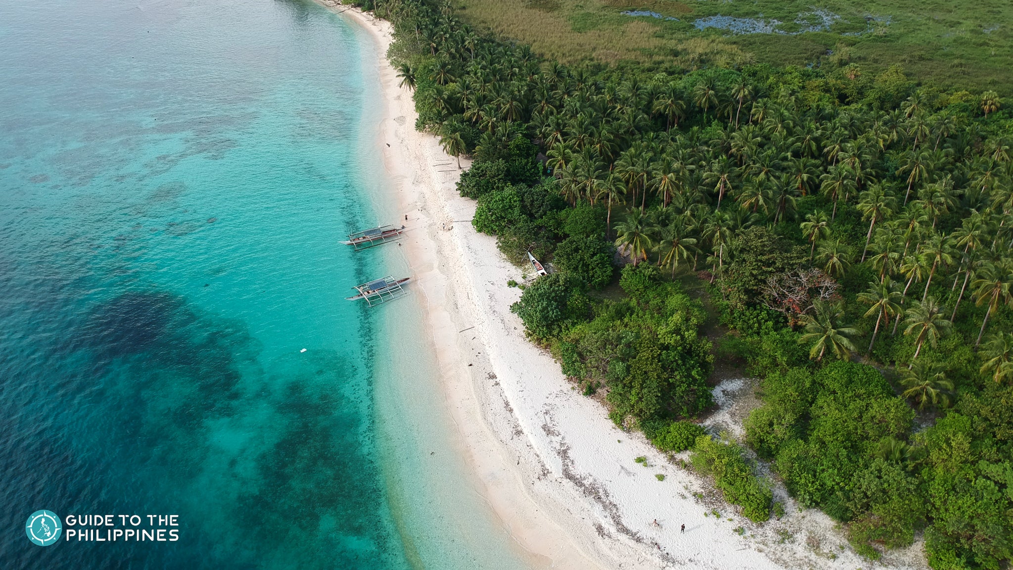 Drone shot of Tikling Island