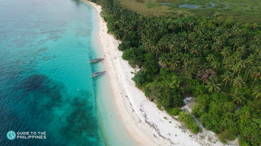 Drone shot of Tikling Island Drone shot of Tikling Island
