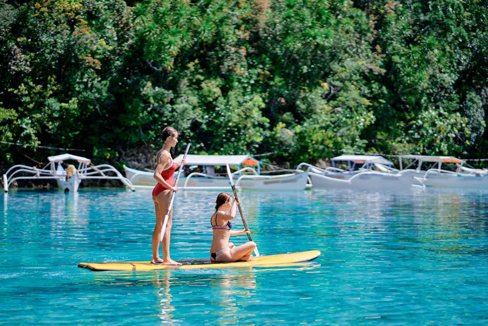 You can enjoy stand-up paddleboarding at Sugba Lagoon for an added fee during this tour off the coast of Siargao Island