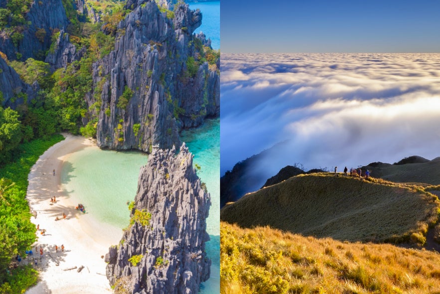 Hidden Beach in El Nido Palawan and Mt. Pulag Hiking Hidden Beach in El Nido Palawan and Mt. Pulag Hiking