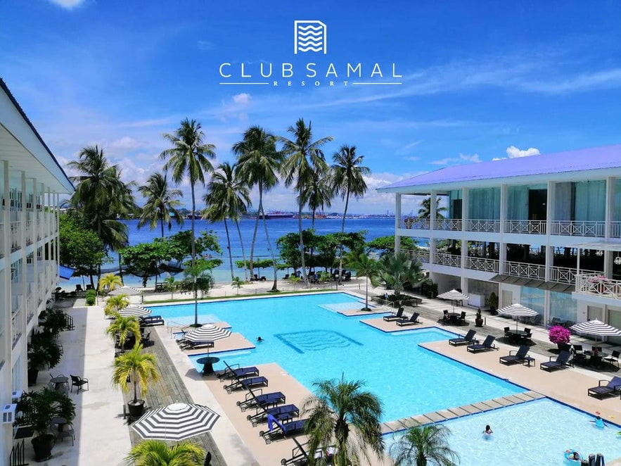 Club Samal Resort's beachside pool Club Samal Resort's beachside pool