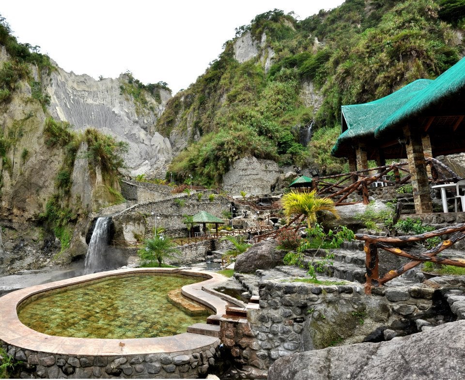 A hot spring pool in Puning Hot Spring