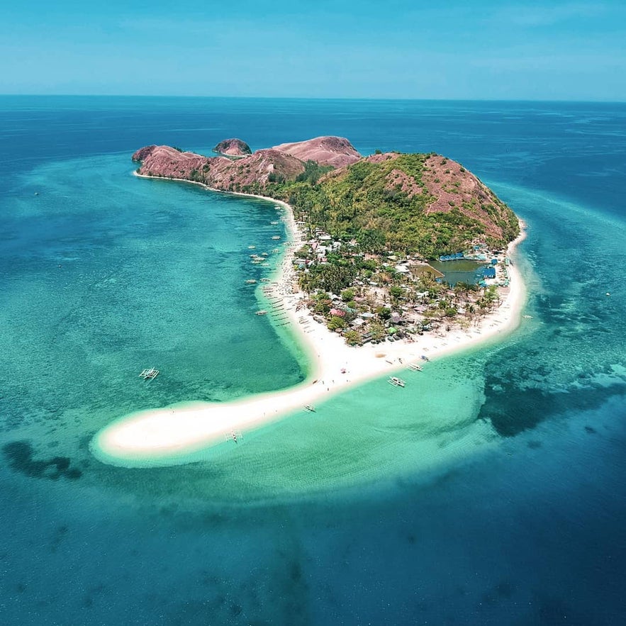 Aerial view of Malalison Island Aerial view of Malalison Island